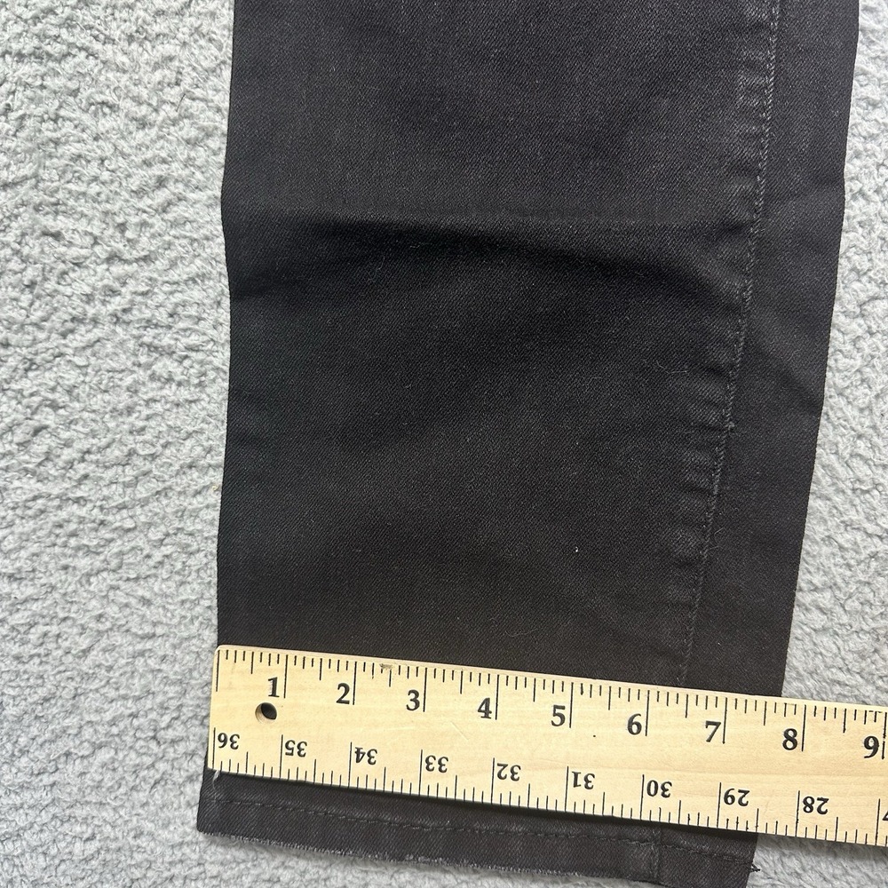 Rue 21 Womens Black Denim Jeans Size 1 Relaxed‎ Fit Wide Leg Y2K Boyfriend - Picture 6 of 9